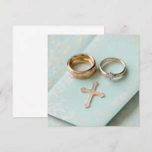 Convite Casamento religioso verde da Casa Mint