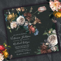 Casamento Rembrandt Floral Dark & Moody Square