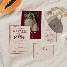 Casamento Retro Burgundy Creme Classe Dinheiro Ant