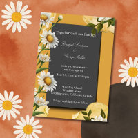 Casamento Retro Daisy - Terra laranja queimada