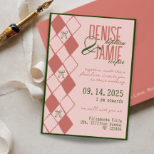 Casamento Retro Vintage com Caligrafia Rosa e Esme