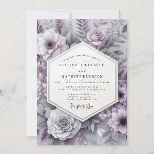 Convite Casamento Romance Botânico Esmeralda