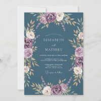 Casamento Romance Flor de Borra de Vinho Roxo