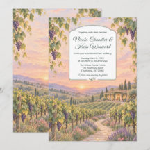 Casamento Romântico ao Pôr do Sol no Vinhedo