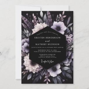Convite Casamento Romântico Botânico de Lavanda