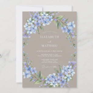 Convite Casamento Romântico com Flores de Lavanda