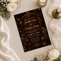 Casamento Romântico com Luz de Velas no Outono Vin