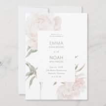 Casamento Romântico com Peônia Cor-de-Rosa Suave