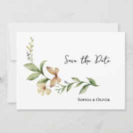 Convite Casamento Romântico da Flor de Campo Salve a Data