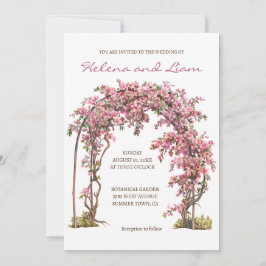 Convite Casamento romântico de conto de fadas floral