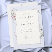 Casamento Romântico de Flor Silvestre em Azul Poei