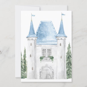 Convite Casamento Romântico de Fundo do Castelo de Waterco