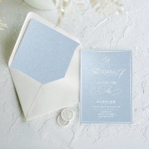 Casamento Romântico de Luxo Pérola Azul