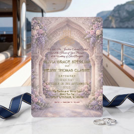 Convite Casamento Romântico e Encantado de Muçulmanos