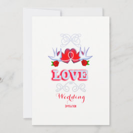 Convite Casamento Romântico Elegante de casando