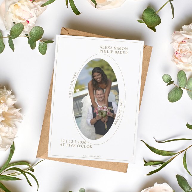 Convite Casamento romântico Elegante fotominimalista (1)