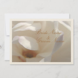 Convite Casamento Romântico entre a Ivory Magnolia