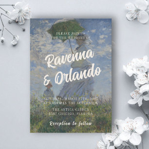 Convite Casamento Romântico Inspirado na Arte Vintage de M