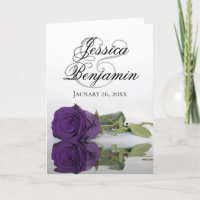 Casamento Romântico Real de Fotos Rosa Roxo Elegan
