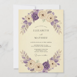 Convite Casamento Rosa Âmbar Creme