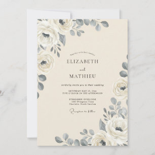 Convite Casamento Rosa Ardósia Marfim