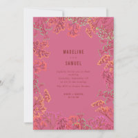 Casamento Rosa Botânica de Gypsophila Neon