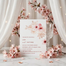 Casamento Rosa Branco de Flor de Cerejeira