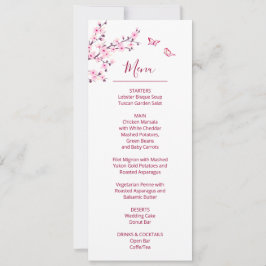 Convite Casamento Rosa Branco Flor de Cerejeira