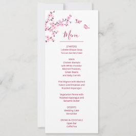 Convite Casamento Rosa Branco Flor de Cerejeira