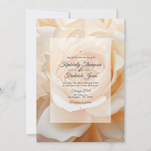 Convite Casamento Rosa Cor de Champanhe