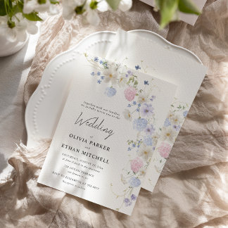 Convite Casamento Rosa Púrpura primavera