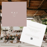 Casamento Rosa Quadrado Simples e Inteligente