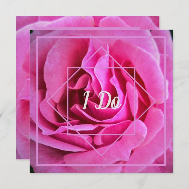 Convite Casamento Rosa Rosa Rosa Rosa Rosa Rosa (Frente/Verso)