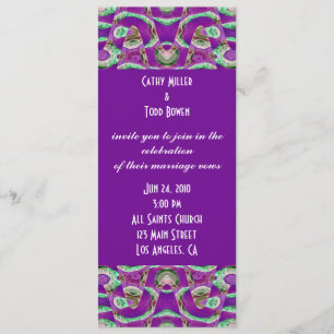 Convite casamento roxo