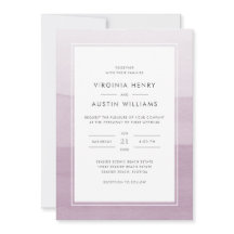 Casamento Roxo Aquarela Moderna