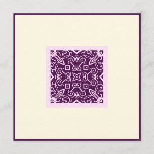 Convite Casamento roxo árabe islâmico do noivado do