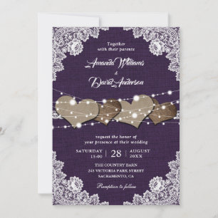 Convite Casamento Roxo Roxo De Casamento