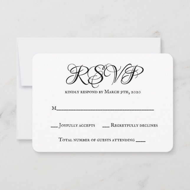 Convite Casamento RSVP (Frente)