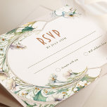 Convite Casamento RSVP Daisy Vintage Art Nouveau por Mucha<br><div class="desc">Cartão RSVP do Casamento vintage Art Nouveau, de Alphonse Mucha, em uma design floral, romântica e balbuciosa. Os florescimentos vitorianos complementam os tipos clássicos de arte deco fonts. Introduza as suas informações personalizadas e está concluído. Se você quiser mudar o design, simplesmente clique no botão azul "Personalizar". Muito obrigado por...</div>