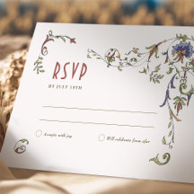Casamento RSVP Inserir Belle Epoche Vitoriana