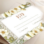 Convite Casamento RSVP Inserir Vintage Art Nouveau por Muc<br><div class="desc">Cartão RSVP do Casamento vintage Art Nouveau, de Alphonse Mucha, num design floral, romântico e caprichoso. Os florescimentos vitorianos complementam os tipos clássicos de arte deco fonts. Introduza as suas informações personalizadas e está concluído. Se você quiser mudar o design, simplesmente clique no botão azul "Personalizar". Muito obrigado por considerar...</div>