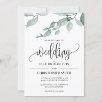 Casamento ruidoso de eucalipto com vegetação elega