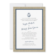 Casamento Russo Azul-Marinho Anchor e Burlap