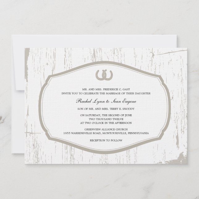 Convite Casamento Russo das Ferraduras (Frente)