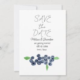 Convite Casamento Russo de Berries Blueberry Berries