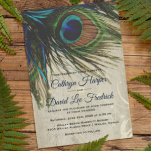 Convite Casamento Russo De Marinho De Madeira Turquoise Pe