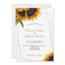 Casamento russo de ouro de girassol moderno