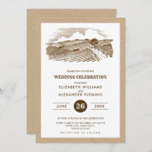 Casamento Russo de Papel Kraft da fazenda