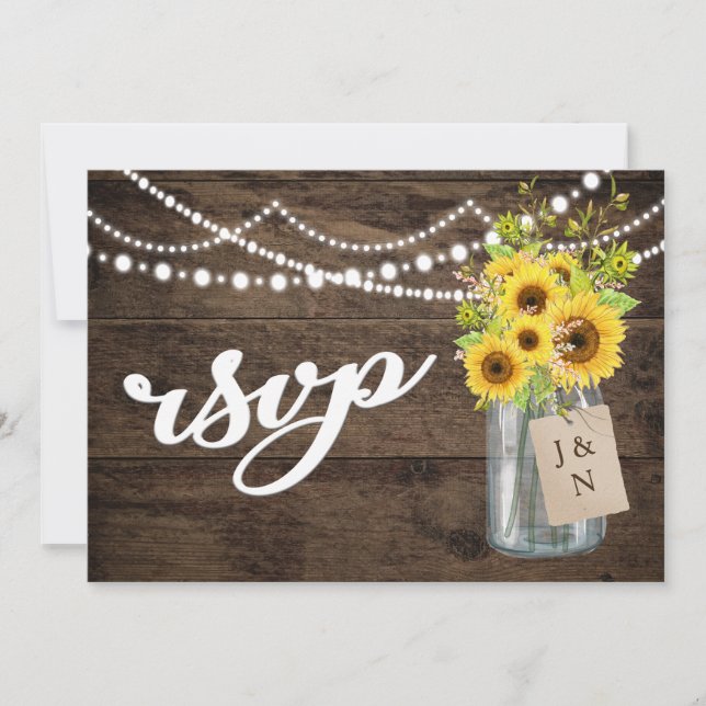 Convite Casamento Russo do Barão do Campo Girassol Mason J (Frente)