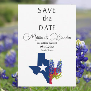 Convite Casamento Russo do Texas Floral Azul